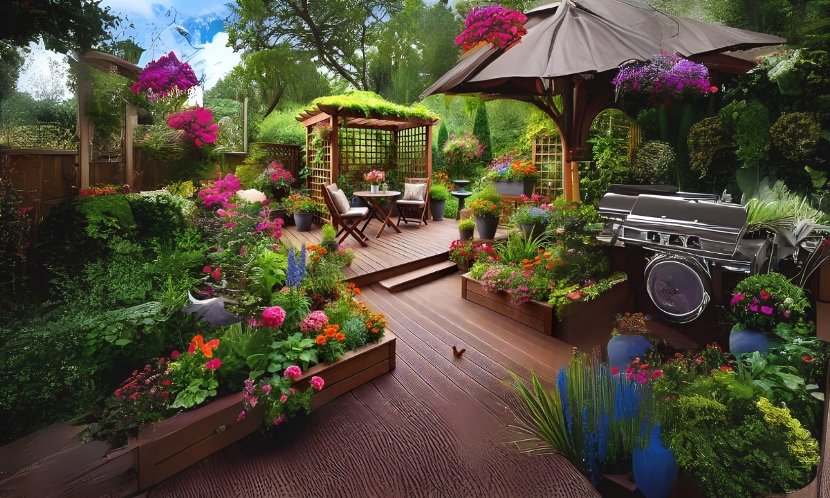 Nature-Inspired Garden Deck